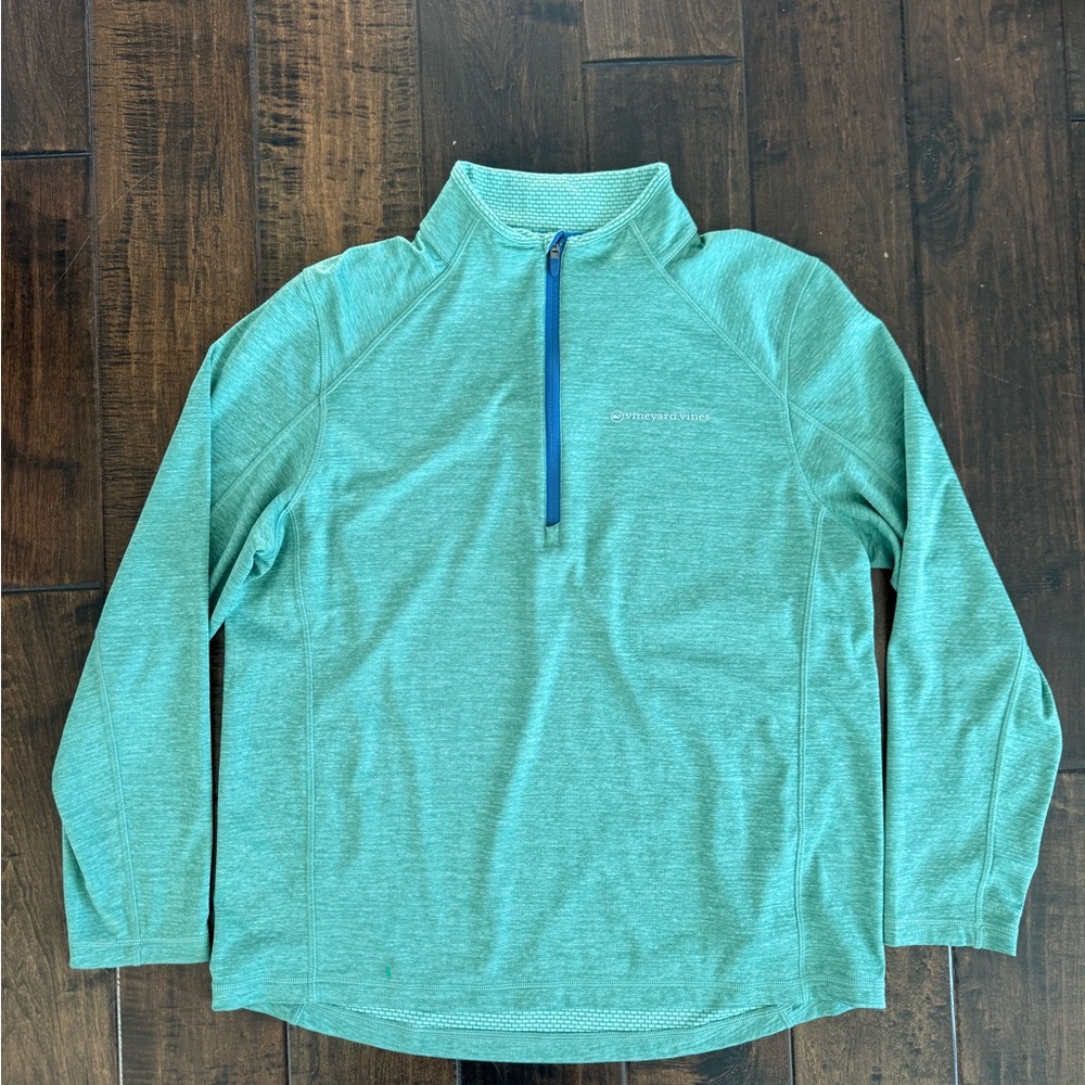 Vineyard Vines Men's XL Half Zip GreeNavy Collegiate Pullover Preppy